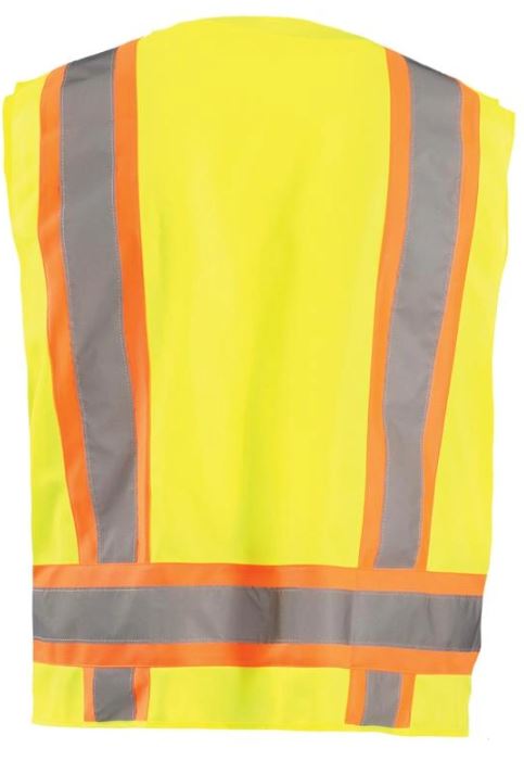 Picture of Occunomix ECO-ATRANS SOLID TWO-TONE SURVEYOR VEST w/ZIPPER