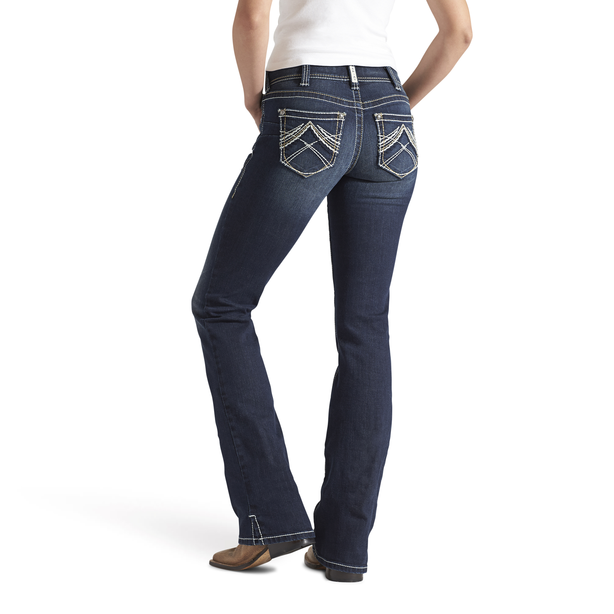 Picture of Ariat 10014022 REAL RIDING JEAN WHIPSTITCH OCEAN