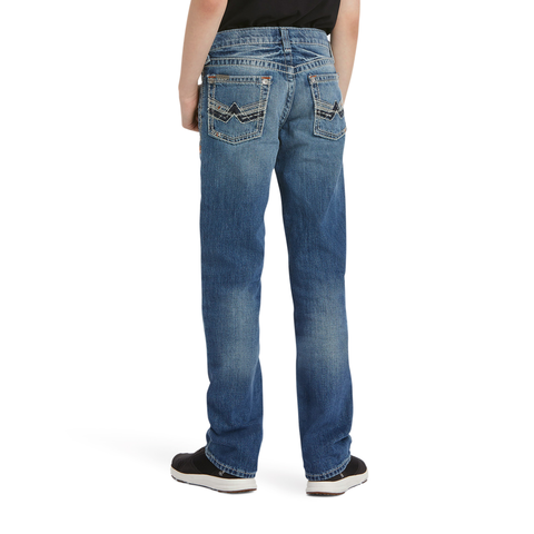 Picture of Ariat 10018347 B5 STR CHARGER STKBL STRAIGHT JEAN DAKOTA - BOYS