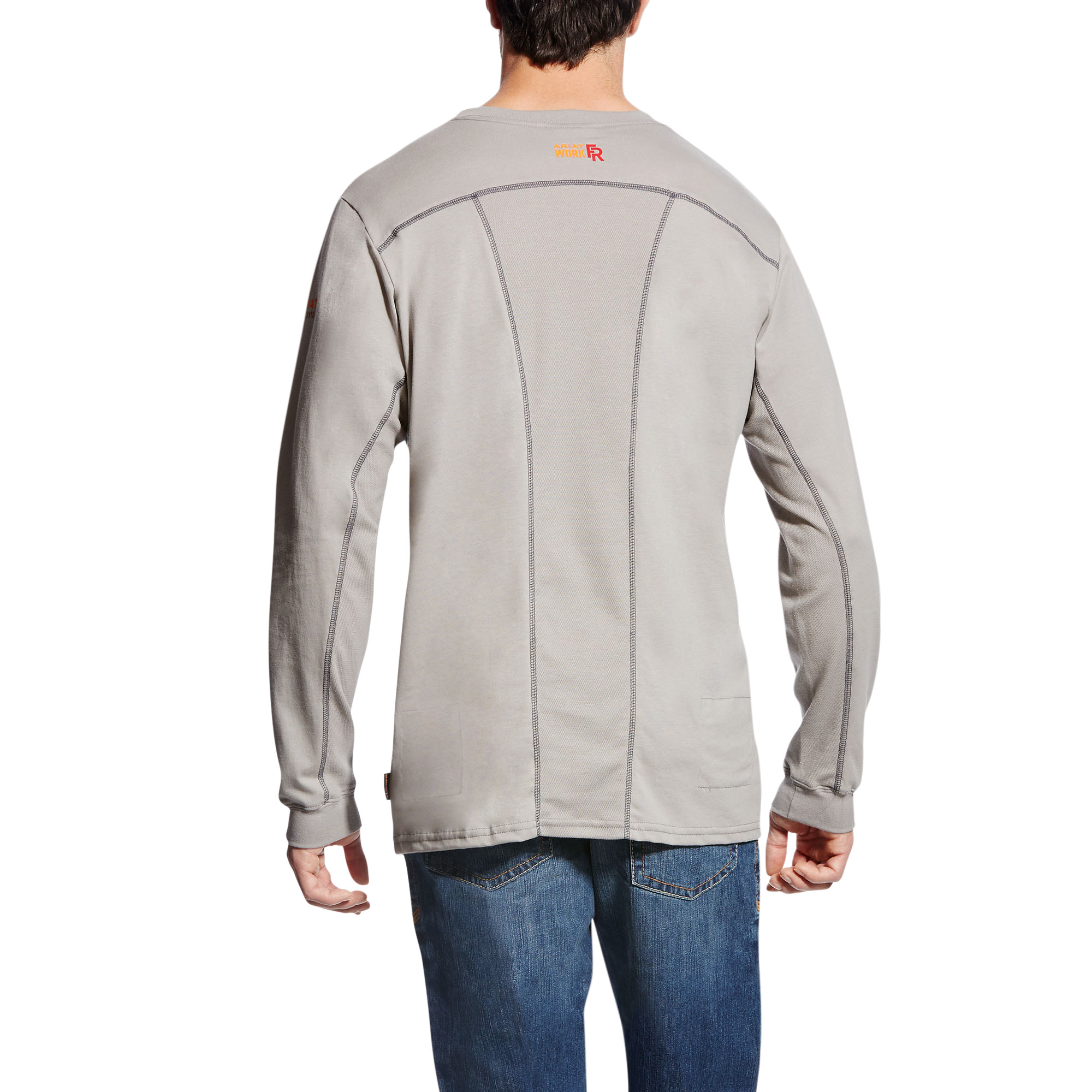 Picture of Ariat 10019015 FR AC CREW LS T-SHRT