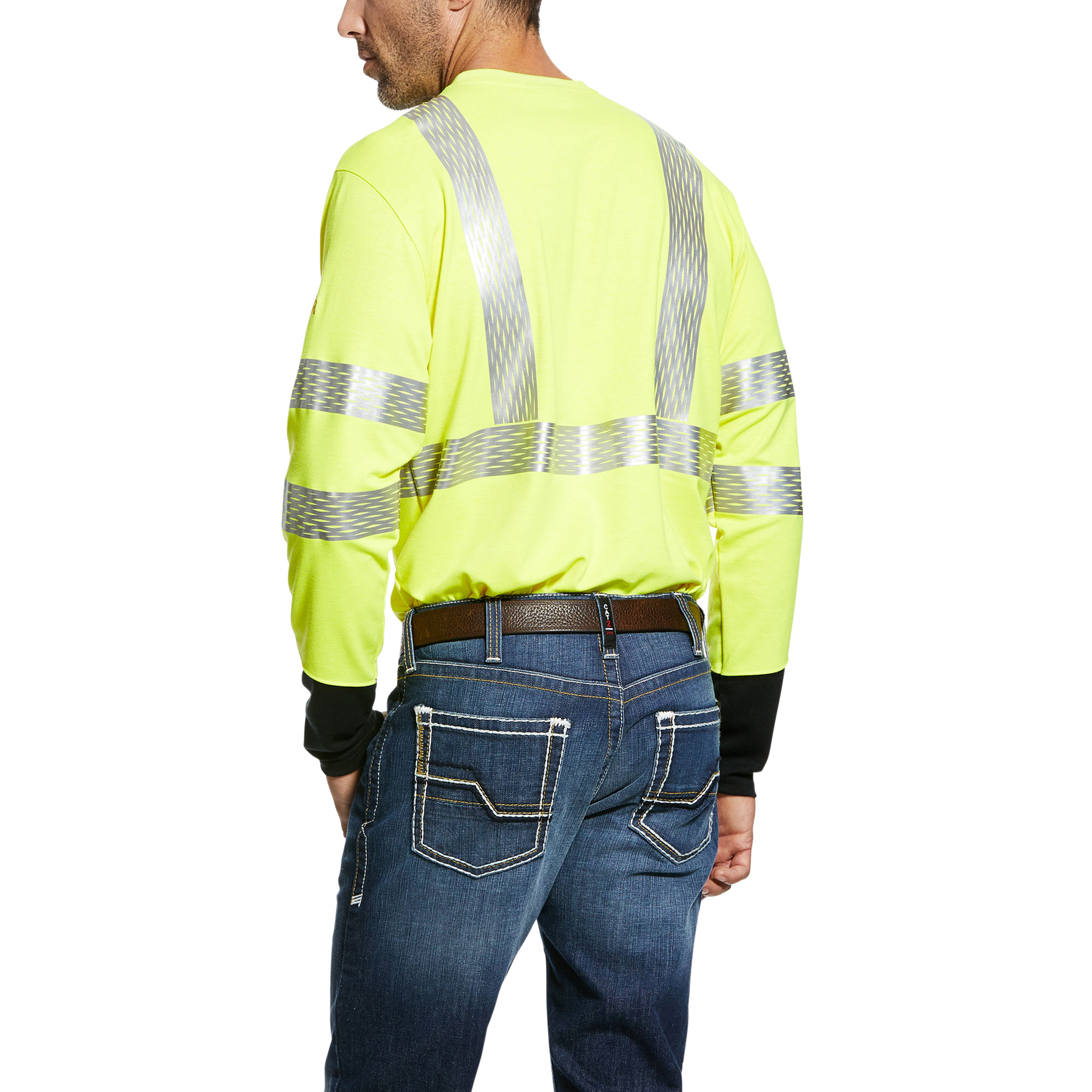 Picture of Ariat 10025432 FR HI-VIS LS T-SHRT