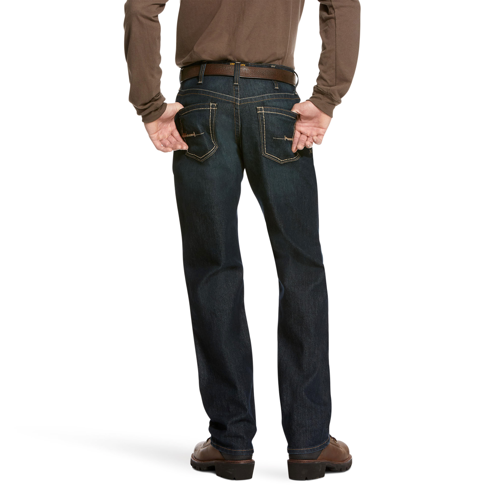 Picture of Ariat 10027736 REBAR M4 DURASTR EDGE STKBL STRAIGHT JEAN