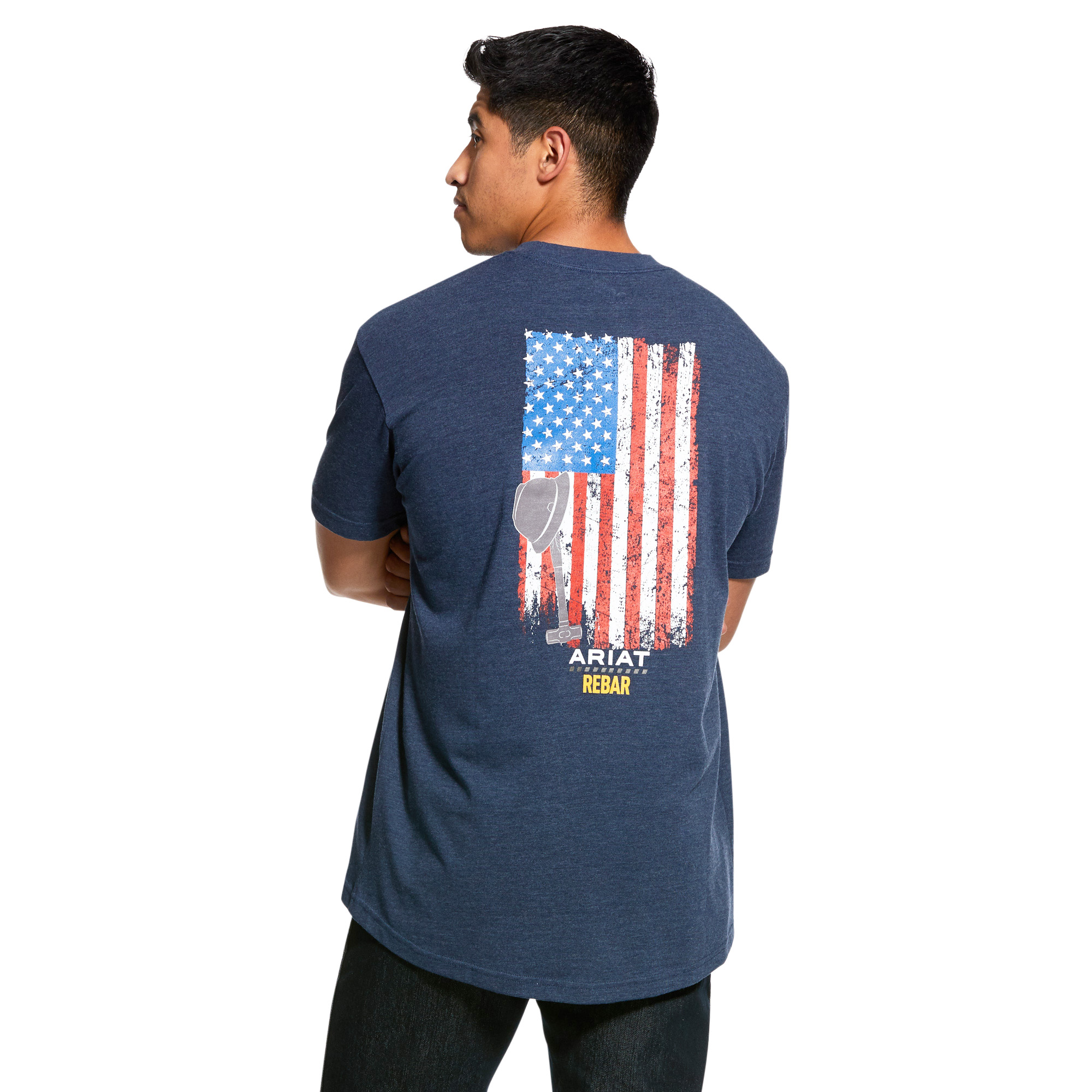 Picture of Ariat 10030330 REBAR COTTON STRONG AMERICAN GRIT GRAPHIC SS T-SHRT