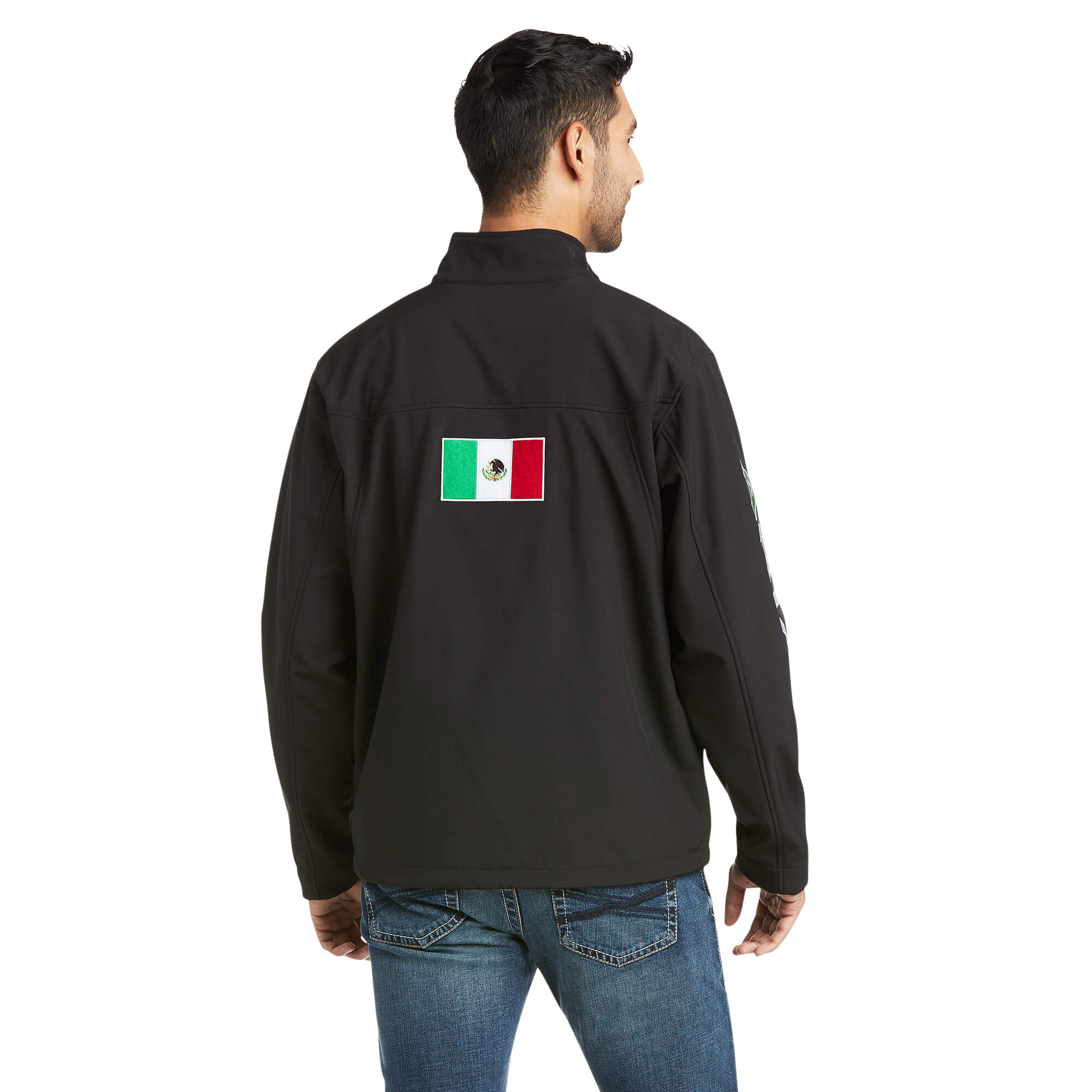 Picture of Ariat 10031424 NEW TEAM SOFTSHELL MEXICO JKT