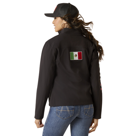 Picture of Ariat 10031428 CLASSIC TEAM SOFTSHELL MEXICO JKT