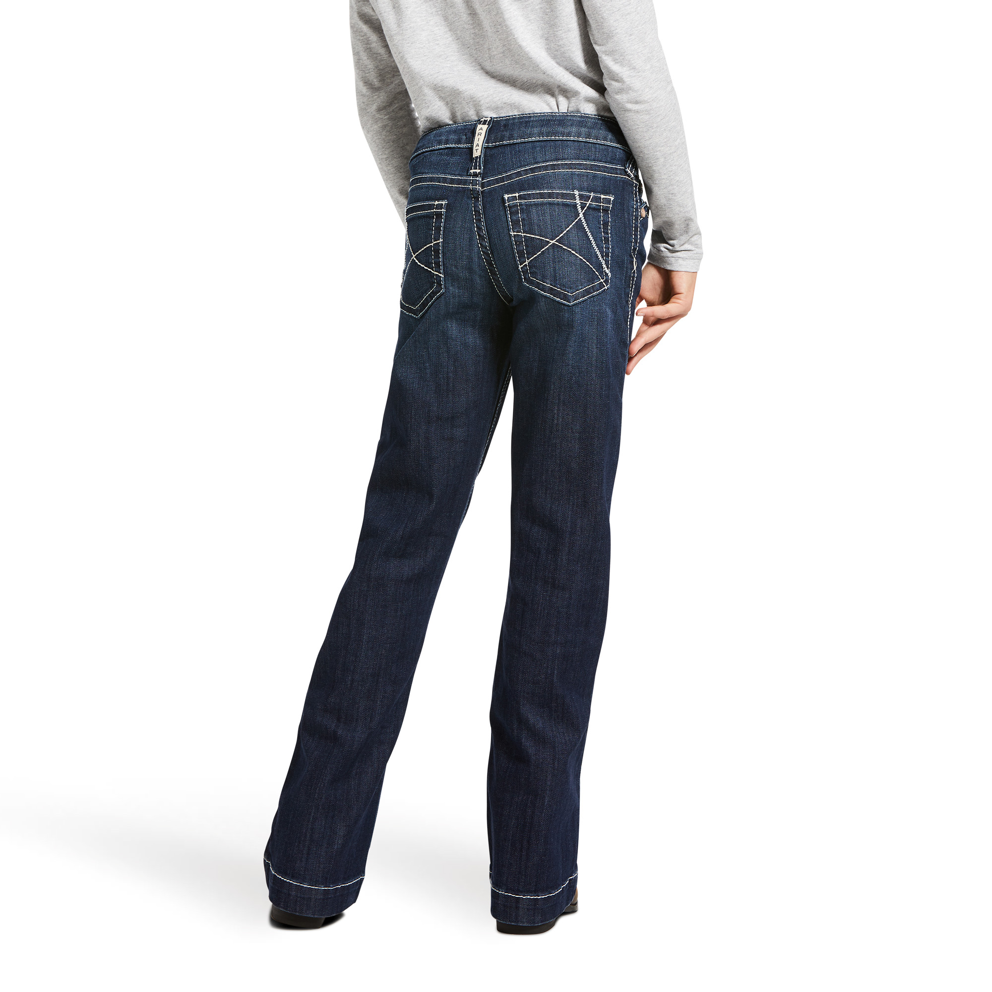 Picture of Ariat 10032311 TRSR MR STR ELLA WIDE JEAN NAOMI