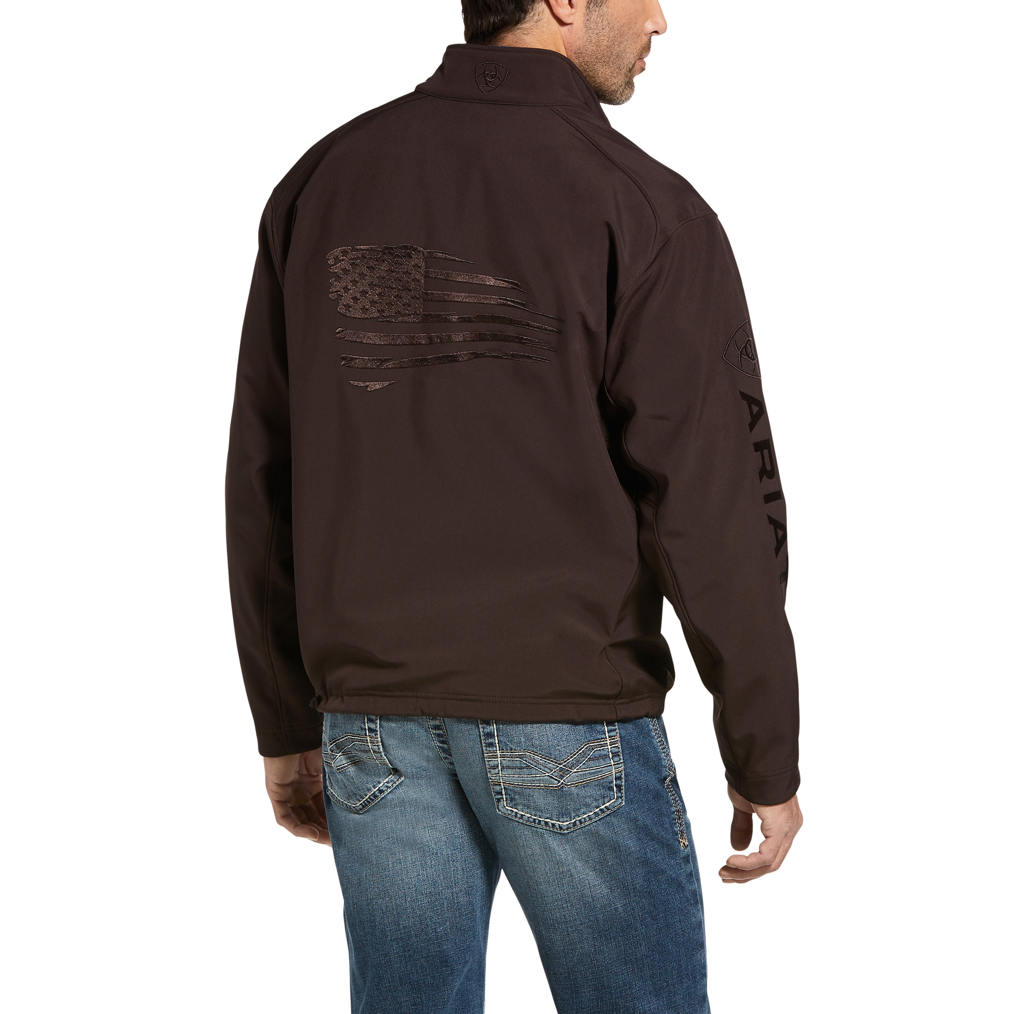 Picture of Ariat 10033519 LOGO 2.0 PATRIOT SOFTSHELL JKT