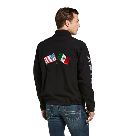 Picture of Ariat 10033523 NEW TEAM USA/MEX SOFTSHELL JKT