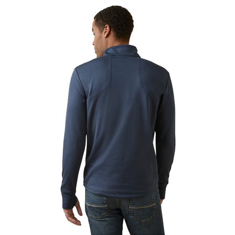 Picture of Ariat 10036999 TEAM GRIDWORK 1/4 ZIP BSLYR