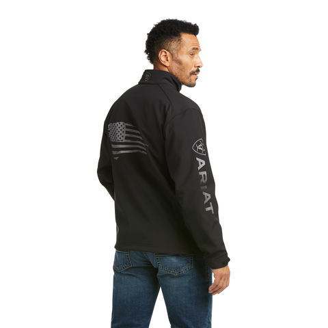 Picture of Ariat 10037439 LOGO 2.0 PATRIOT SOFTSHELL  JKT