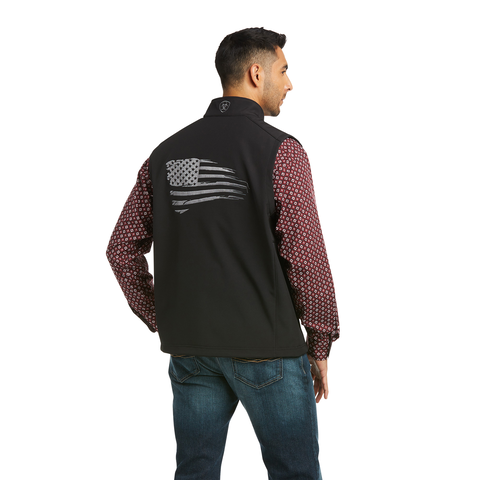 Picture of Ariat 10037559 LOGO 2.0 PATRIOT SOFTSHELL  VEST