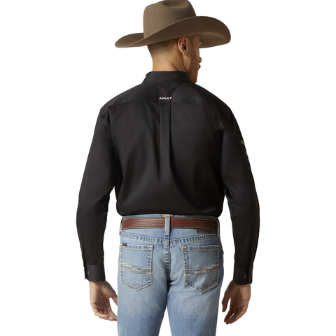 Picture of Ariat 10038500 TEAM LOGO TWILL  CLSSC LS SHRT