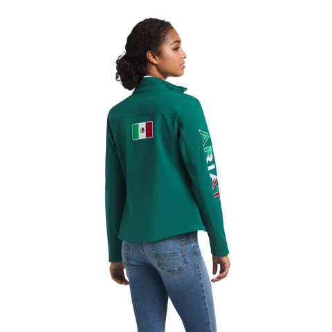 Picture of Ariat 10039460 CLASSIC TEAM SOFTSHELL MEXICO  JKT