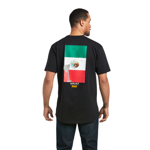 Picture of Ariat 10039620 REBAR COTTON STRONG MEXICAN PRIDE GRAPHIC SS T-SHRT