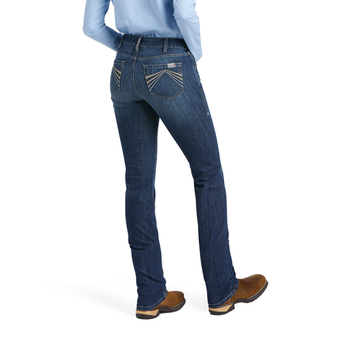 Picture of Ariat 10039658 FR R.E.A.L PR DURASTR DURALIGHT AVELYNN SLIM JEAN