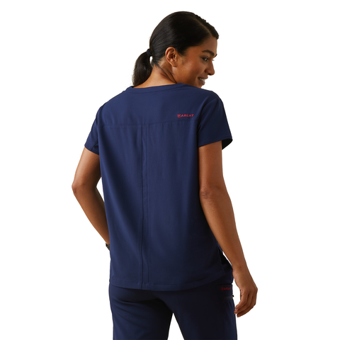 Picture of Ariat 10039680 ELIZA TWO POCKET FASHION STR SS SCRUB TOP