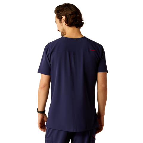 Picture of Ariat 10039683 WHITMAN TWO POCKET STR SS SCRUB TOP