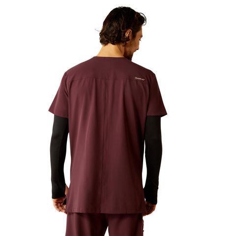 Picture of Ariat 10039718 DERHAM 6 POCKET DURASTR SS SCRUB TOP