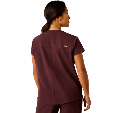 Picture of Ariat 10039722 ELIZA TWO POCKET FASHION DURASTR SS SCRUB TOP