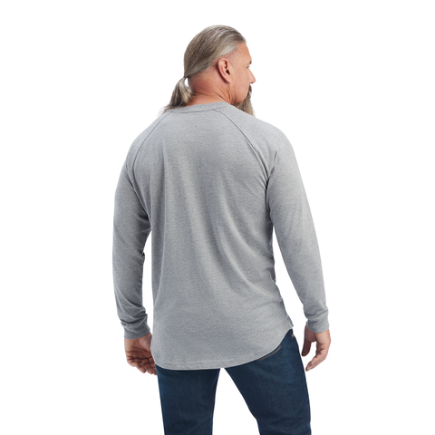 Picture of Ariat 10041488 REBAR COTTON STRONG LS T-SHRT