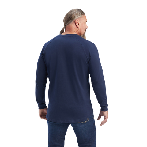 Picture of Ariat 10041489 REBAR COTTON STRONG LS T-SHRT