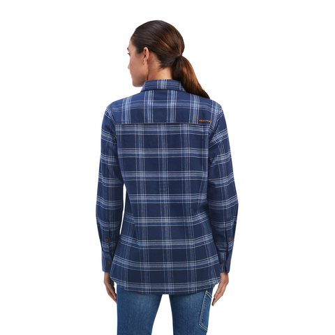 Picture of Ariat 10041594 REBAR FLANNEL DURASTR LS WRK SHRT