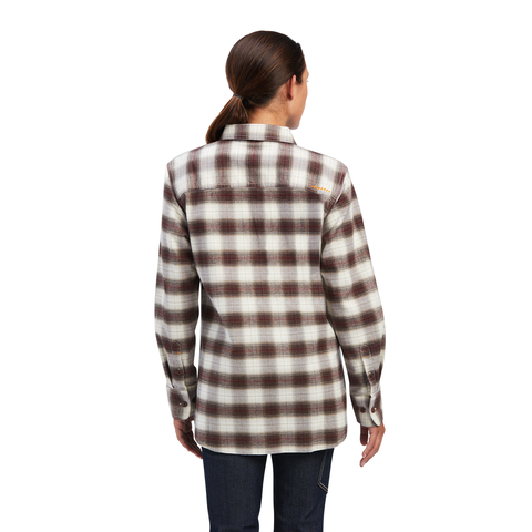 Picture of Ariat 10041595 REBAR FLANNEL DURASTR LS WRK SHRT