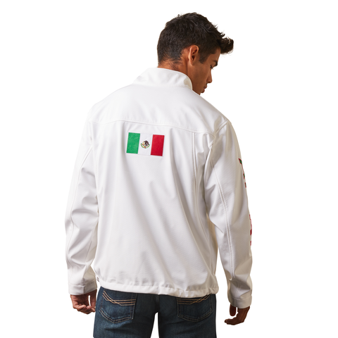 Picture of Ariat 10043549 NEW TEAM SOFTSHELL MEXICO  JKT