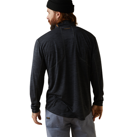 Picture of Ariat 10043620 REBAR EVOLUTION 1/2 ZIP LS T-SHRT