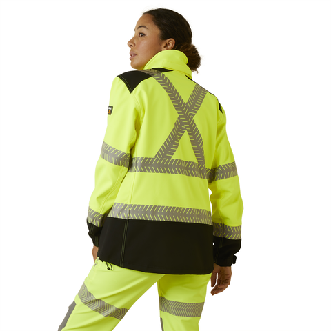 Picture of Ariat 10046381 REBAR HI-VIS SOFTSHELL JKT