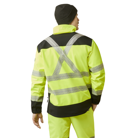 Picture of Ariat 10046407 REBAR HI-VIS SOFTSHELL JKT