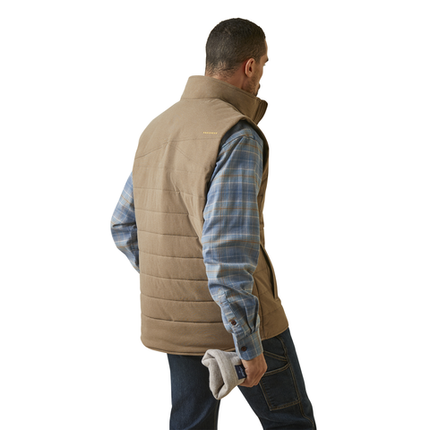 Picture of Ariat 10046646 REBAR VALIANT STRETCH CANVAS INS  VEST