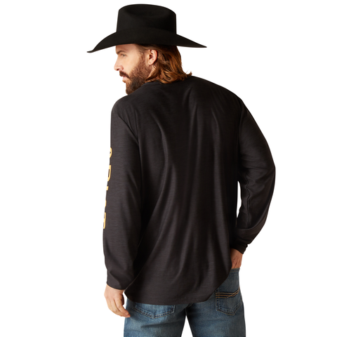 Picture of Ariat 10047227 CHARGER LOGO LS T-SHRT