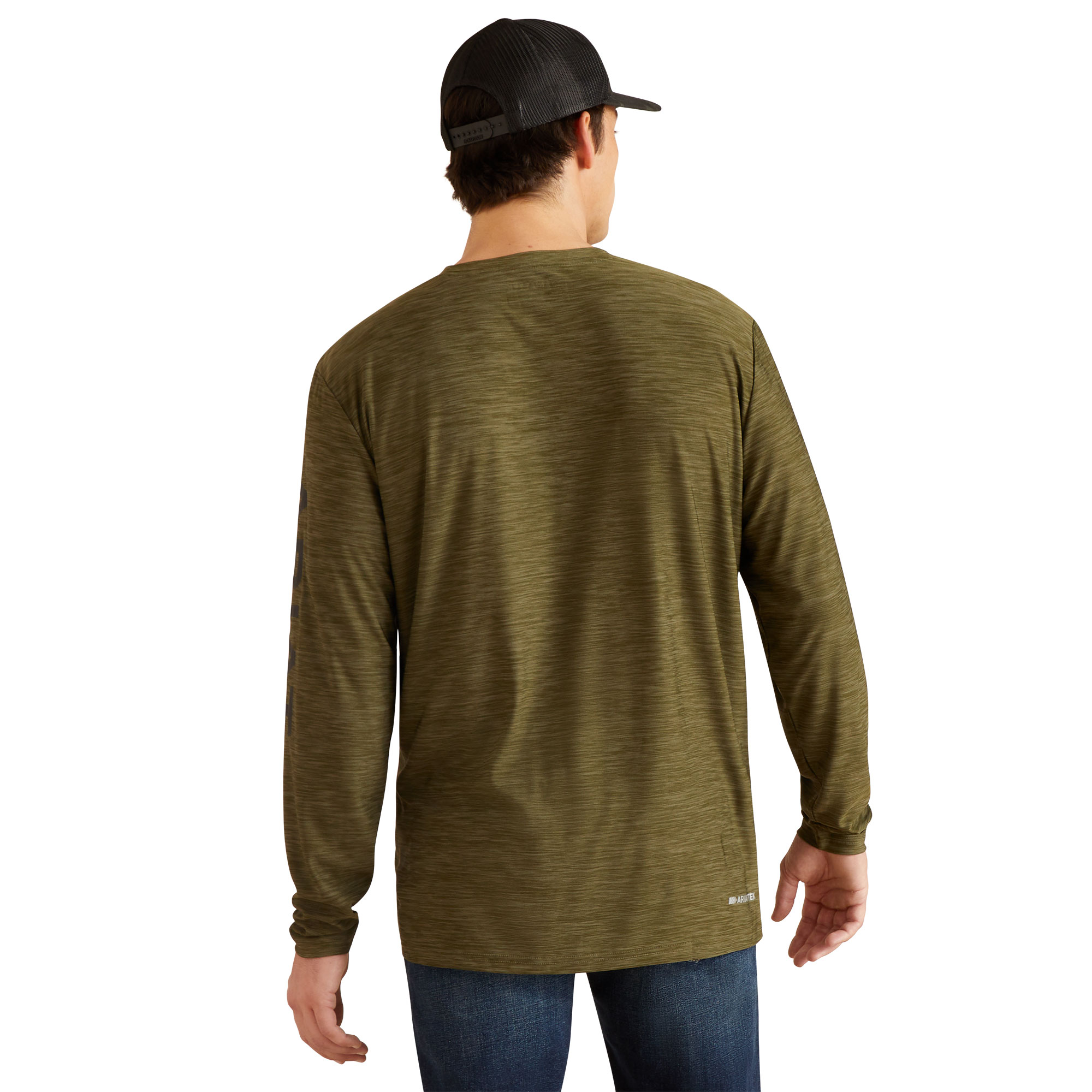 Picture of Ariat 10047229 CHARGER LOGO LS T-SHRT