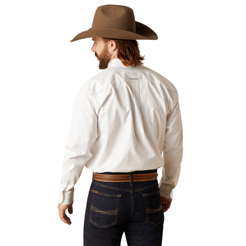 Picture of Ariat 10047242 TEAM LOGO TWILL CLSSC LS SHRT