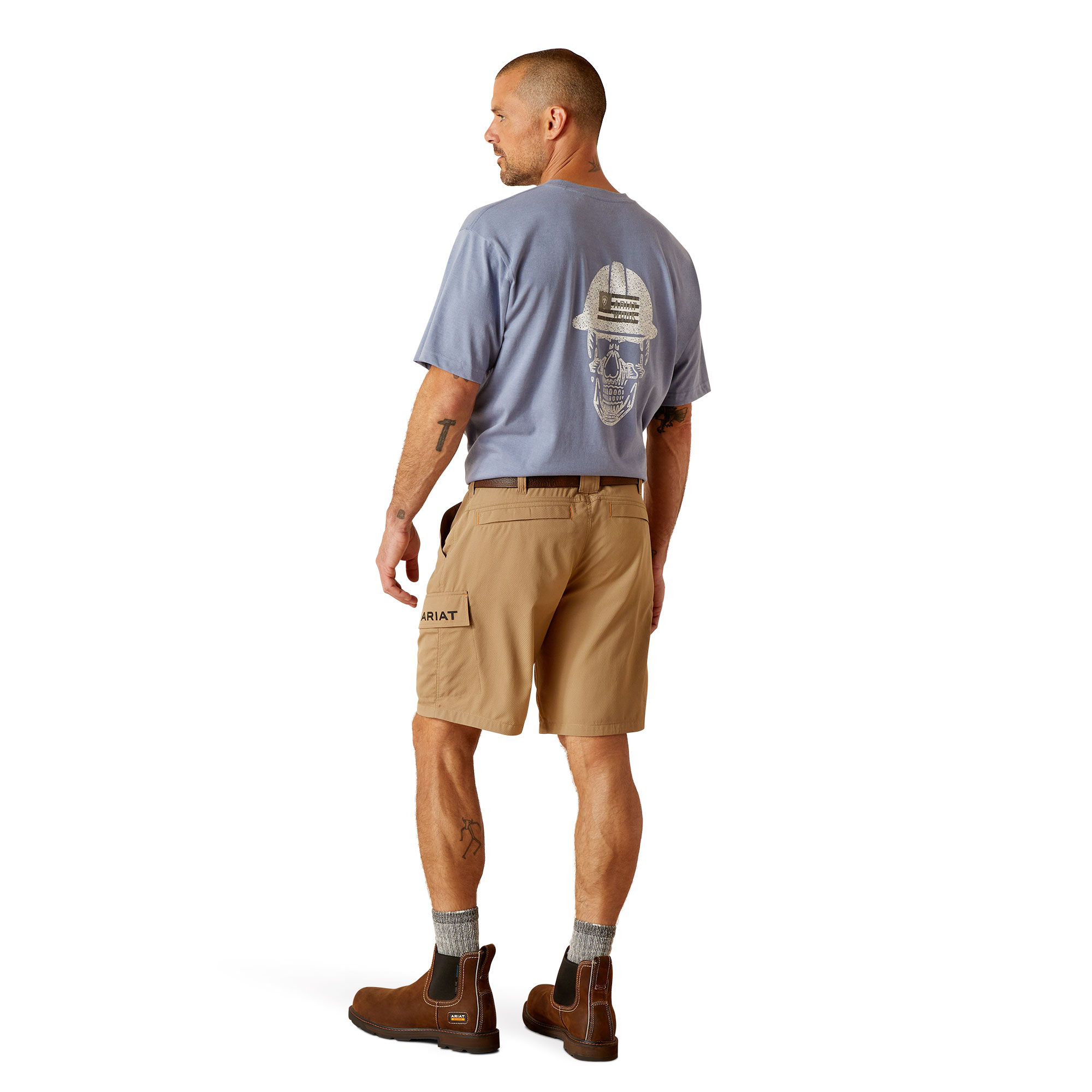 Picture of Ariat 10048225 REBAR DURASTR WORKFLOW ULTRALIGHT SHORT