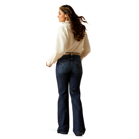 Picture of Ariat 10048272 PR TYRA WIDE TRSR JEAN MIDNIGHT