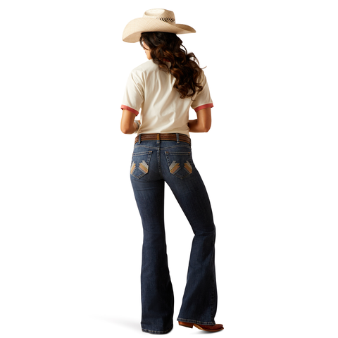 Picture of Ariat 10048273 PR PAULINA FLR JEAN FLORIDA