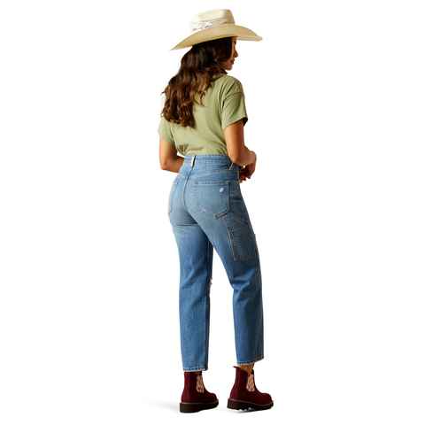 Picture of Ariat 10048277 ULT HR TOMBOY CARPENTER STRGHT JEAN ALASKA