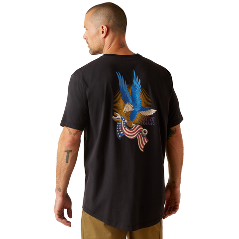 Picture of Ariat 10048988 REBAR WORKMAN VICTORY EAGLE SS TSHRT