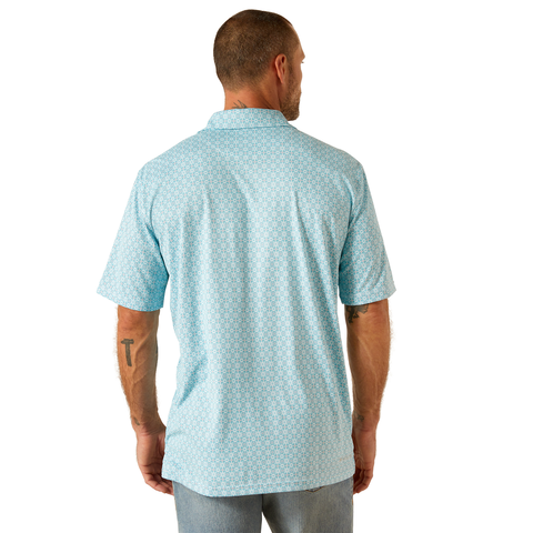 Picture of Ariat 10051313 ALL OVER PRINT SS POLO