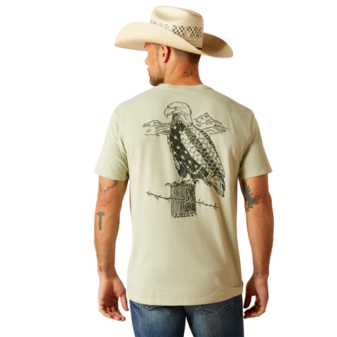 Picture of Ariat 10051748 ARIAT EAGLE FLAG SS TSHRT