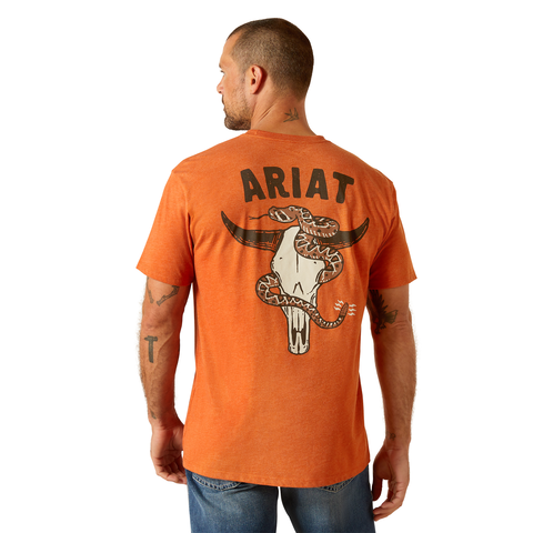 Picture of Ariat 10051754 ARIAT RATTLER SKULL SS TSHRT