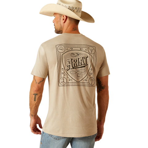 Picture of Ariat 10051755 ARIAT BANDANA SCRIPT SS TSHRT