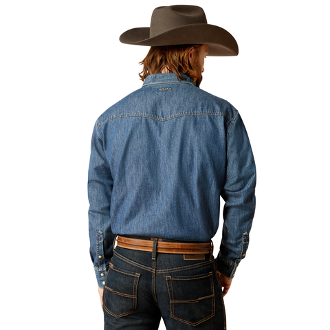 Picture of Ariat 10051867 TEAM DENIM LS SHRT JAZZ