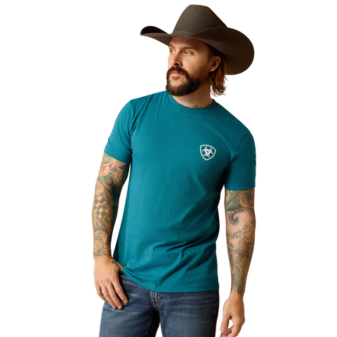 Picture of Ariat 10052036 ARIAT STACKS SS TSHRT