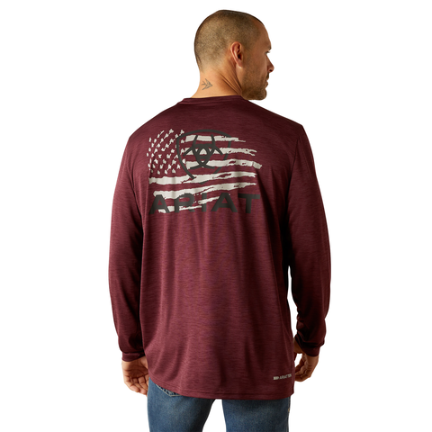 Picture of Ariat 10052465 CHARGER BREAKTHRU LS TSHRT