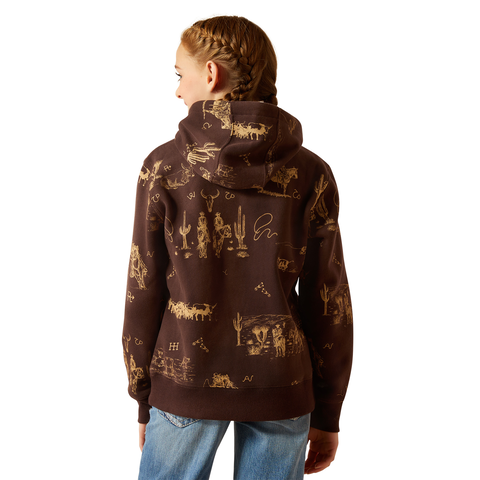 Picture of Ariat 10052473 RANCH SCENE HOOD