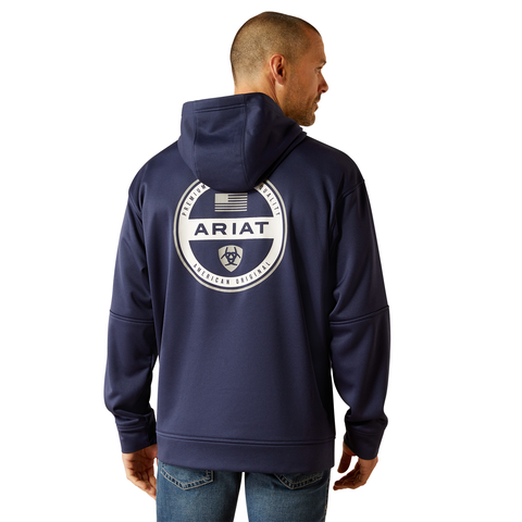 Picture of Ariat 10052518 TEK FLEECE 2.0 AMERICAN CIRCLE HOOD