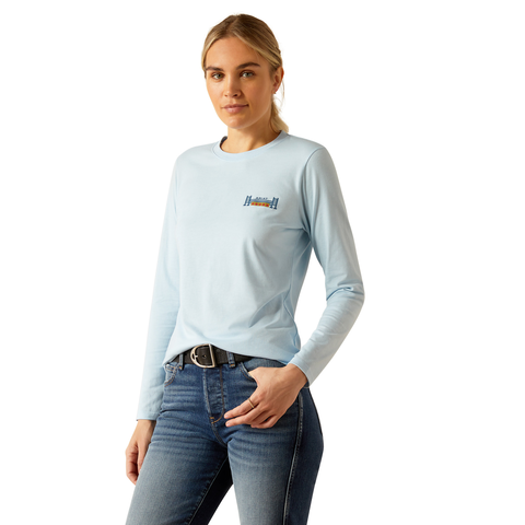 Picture of Ariat 10052528 COURSE SEAL LS TSHRT